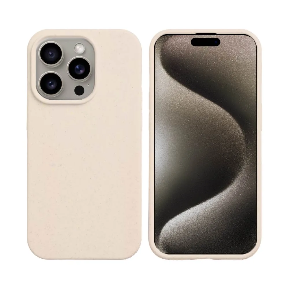 Coque Bambou Biodégradable PROTECT pour Apple iPhone 15 Pro Rose