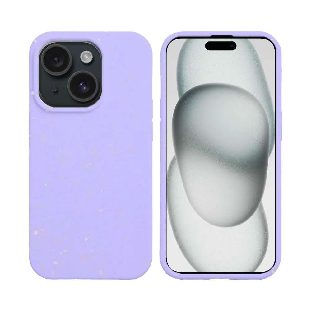 Coque Bambou Biodégradable PROTECT pour Apple iPhone 15 Plus (#5) Violet Clair