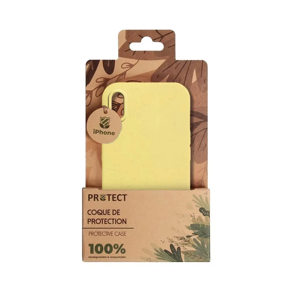 Coque Bambou Biodégradable PROTECT pour Apple iPhone XS Max Jaune — vue 3