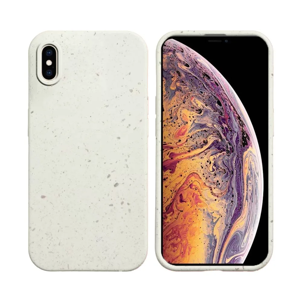 Coque Bambou Biodégradable PROTECT pour Apple iPhone XS Max Blanc