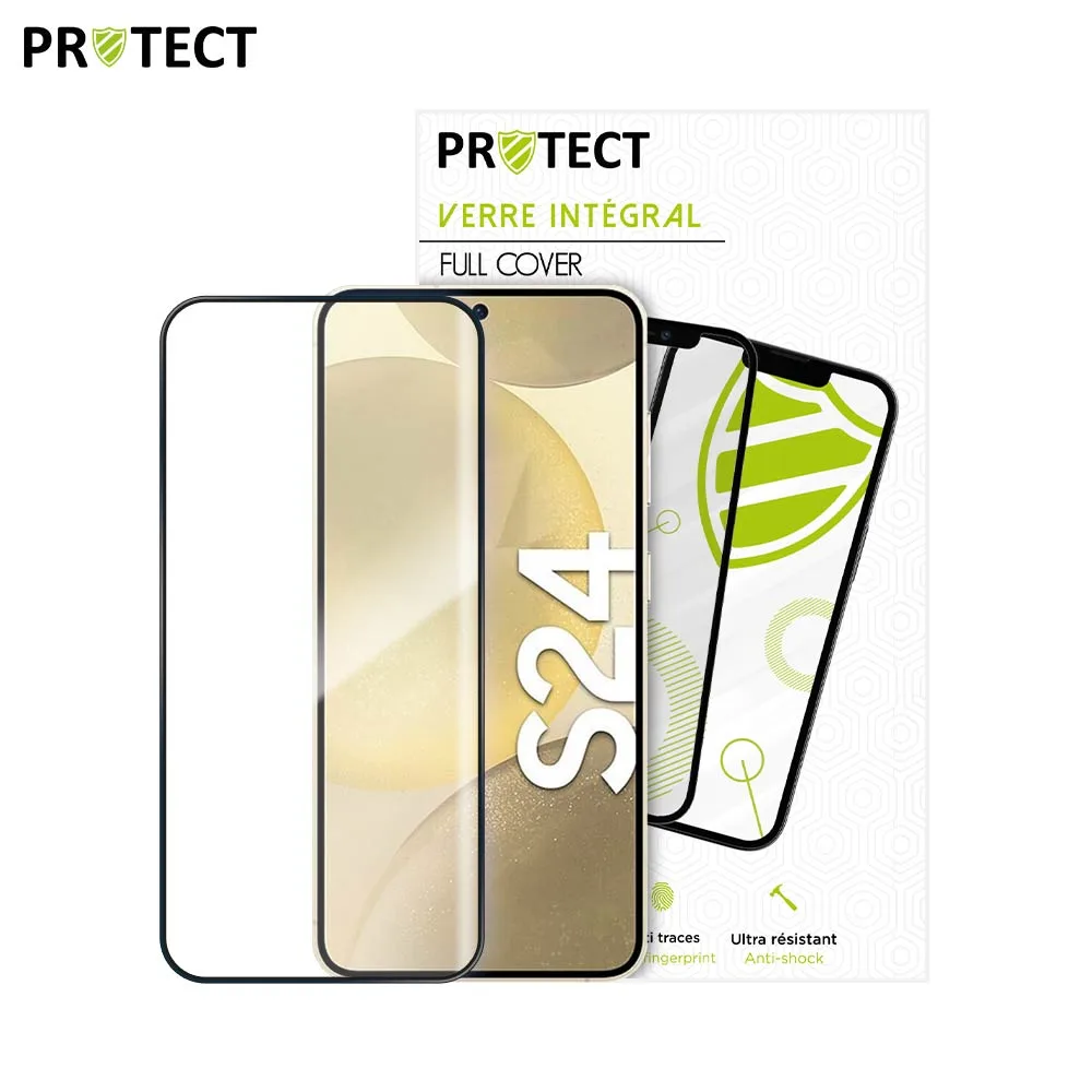 Verre Trempé Intégral PROTECT pour Samsung Galaxy S24 5G S921 Noir — vue 2