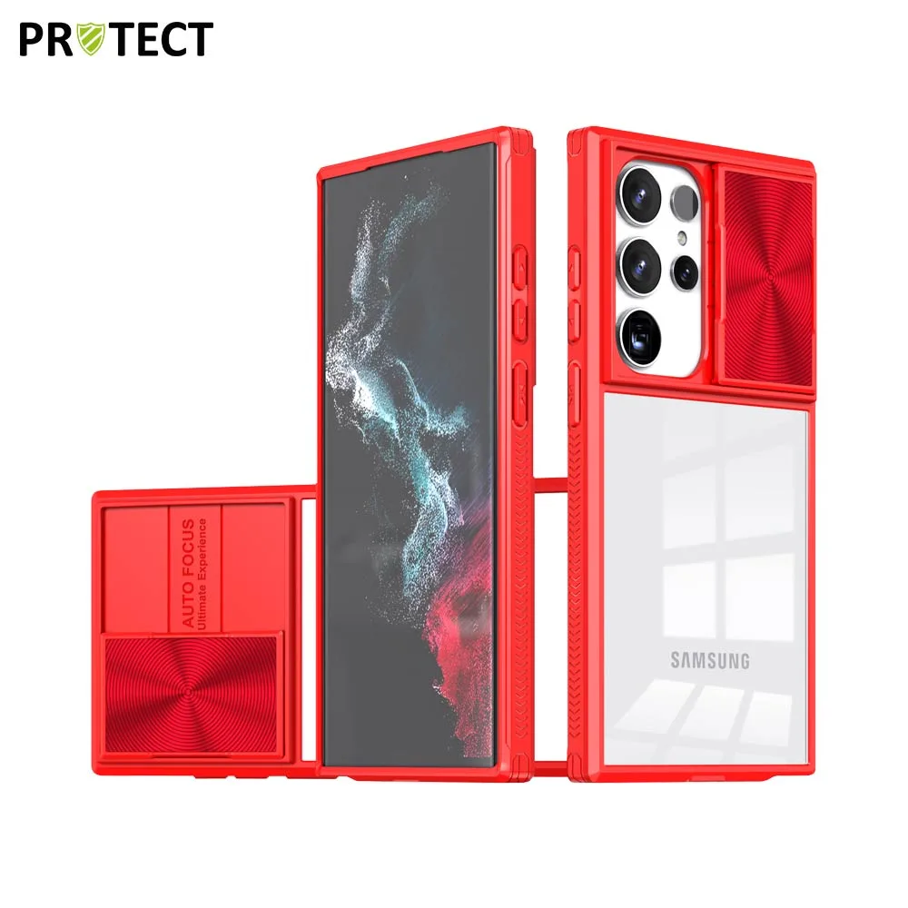 Coque de Protection IE027 PROTECT pour Samsung Galaxy S24 Ultra 5G S928 Rouge