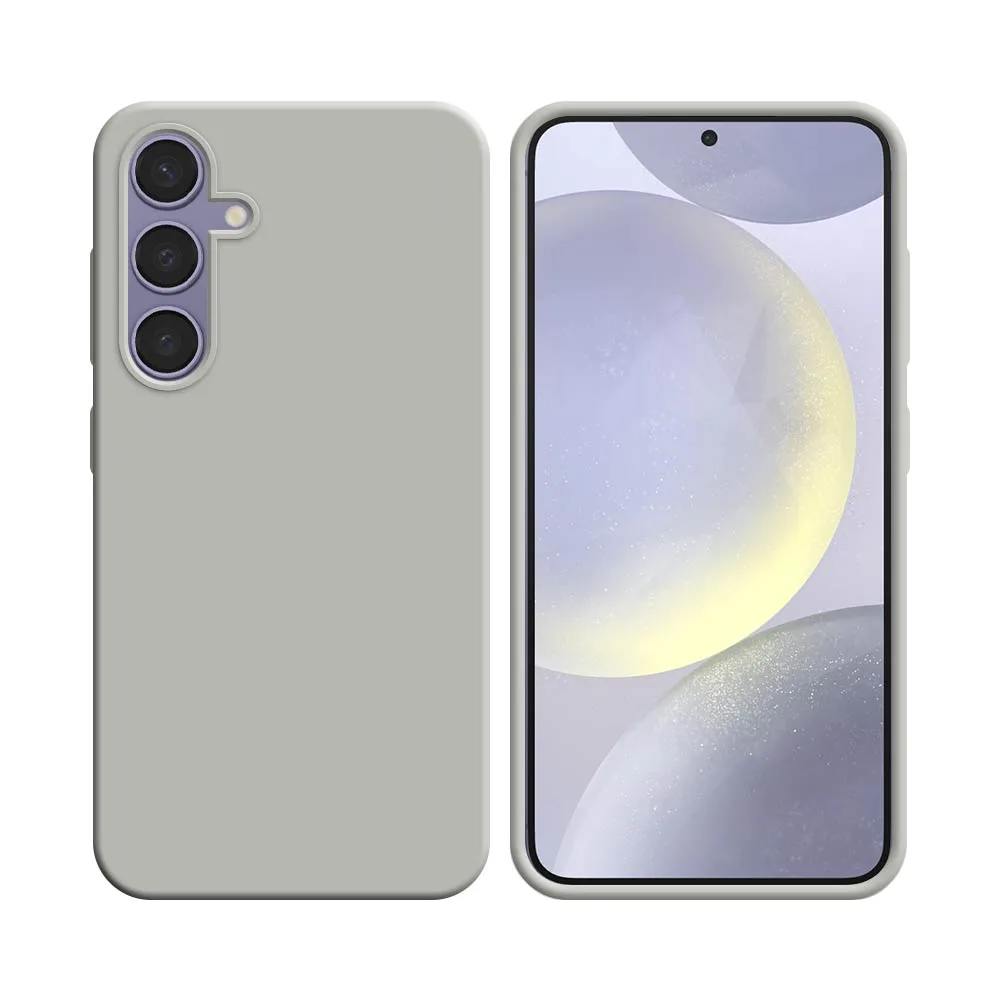 Coque Silicone Compatible pour Samsung Galaxy S24 5G S921 Blanc