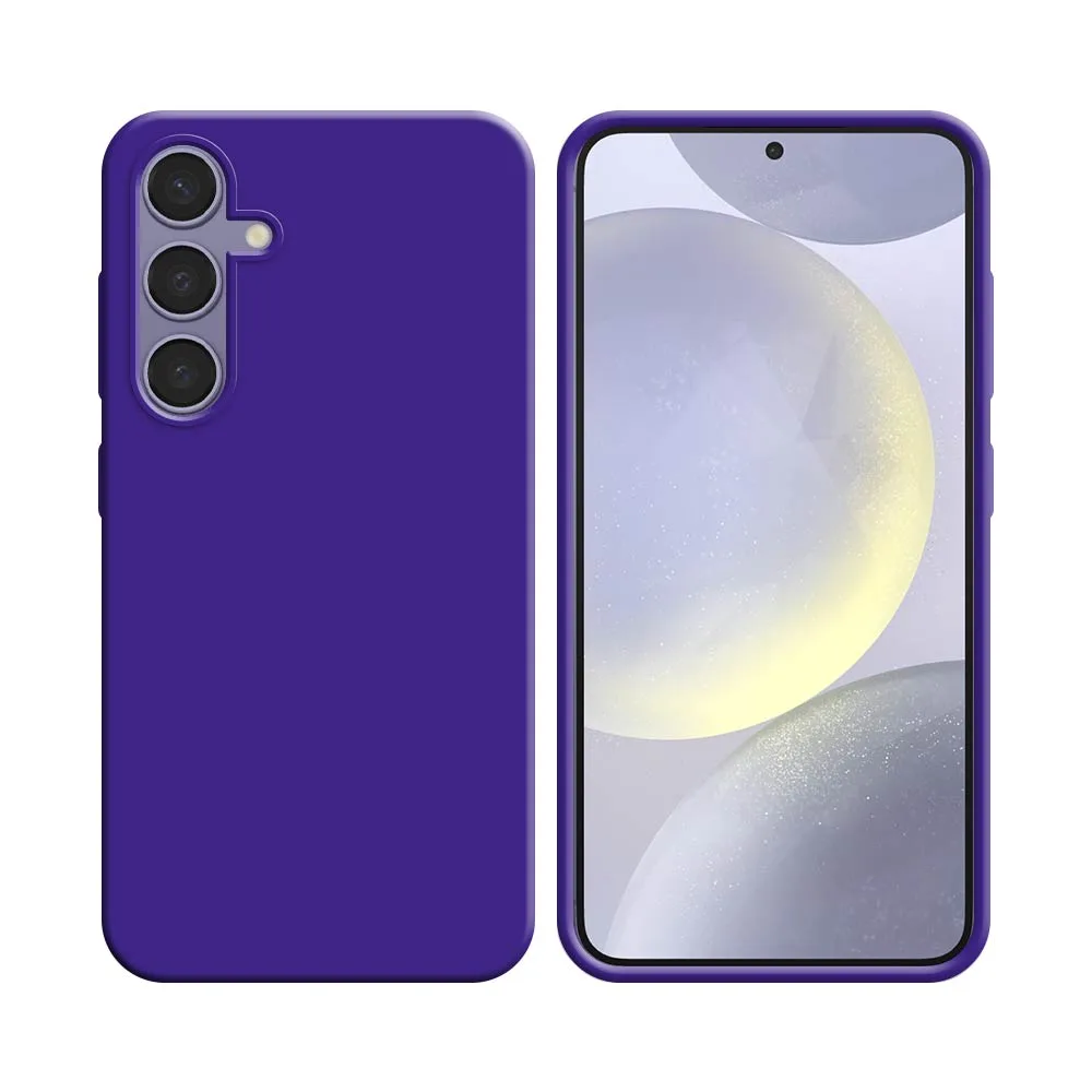 Coque Silicone Compatible pour Samsung Galaxy S24 Plus 5G S926 Mauve