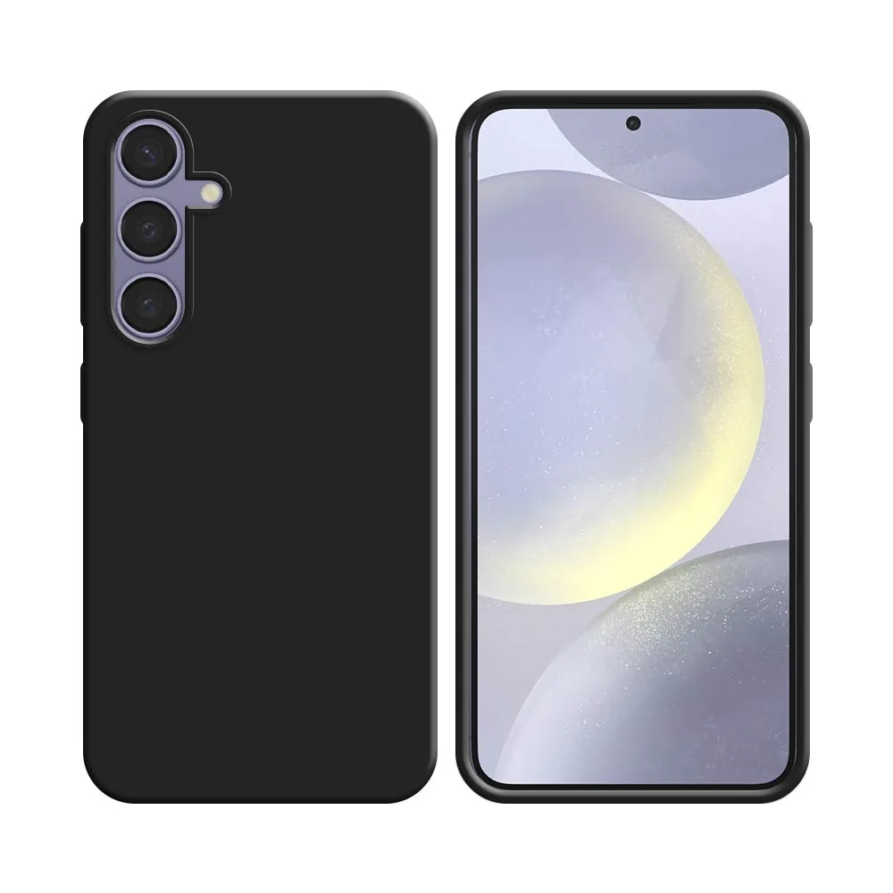 Coque Silicone Compatible pour Samsung Galaxy S24 Plus 5G S926 Noir