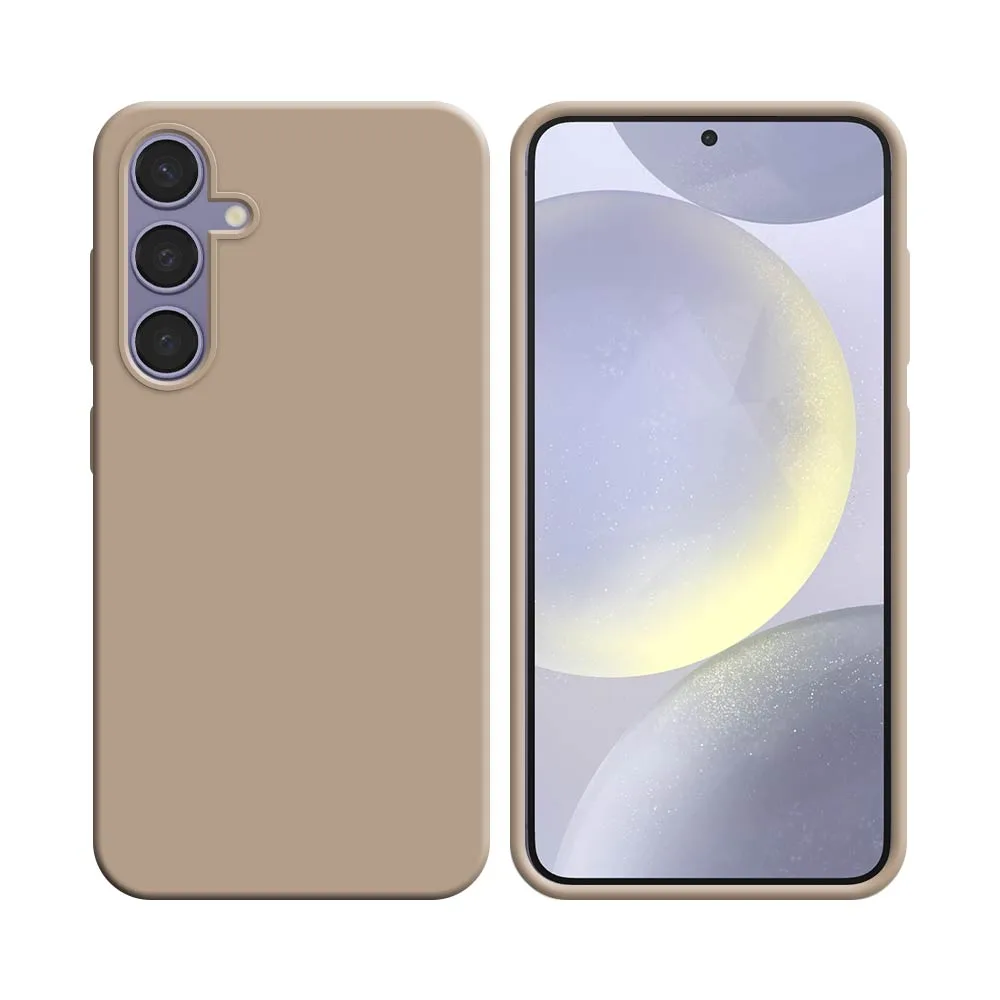 Coque Silicone Compatible pour Samsung Galaxy S24 Plus 5G S926 Rose Gold
