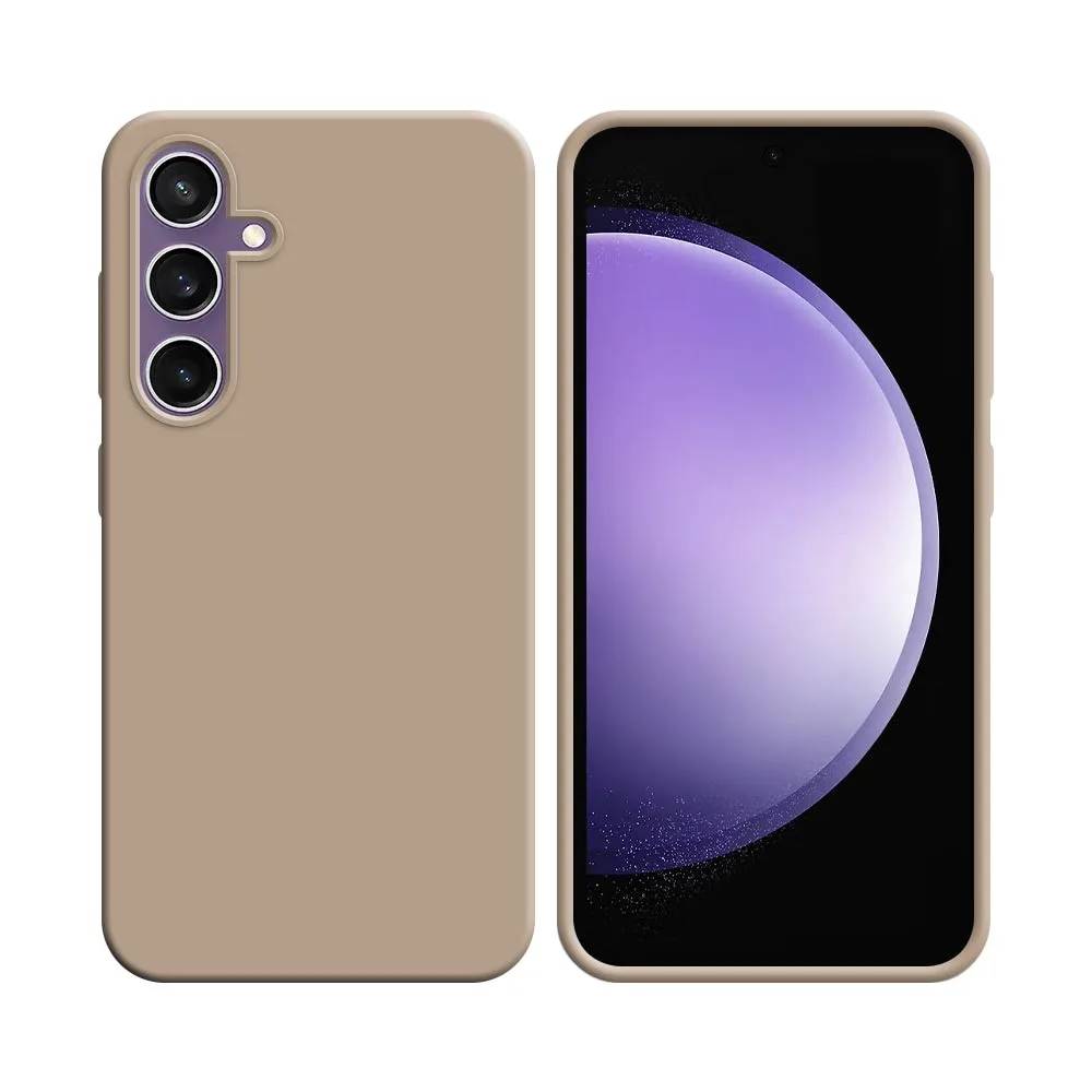Coque Silicone Compatible pour Samsung Galaxy S23 FE S711 (#18) Rose Gold