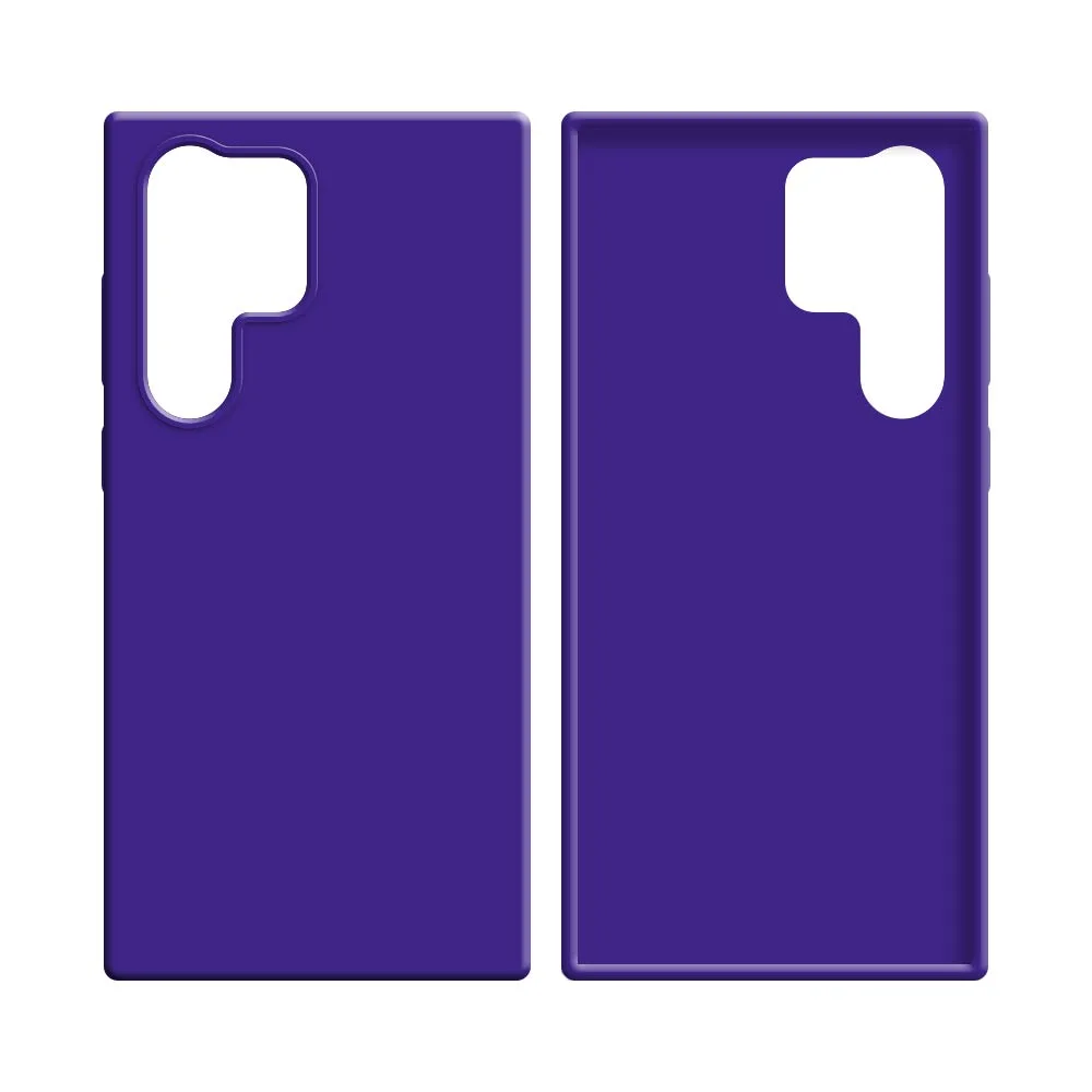 Coque Silicone Compatible pour Samsung Galaxy S23 Ultra 5G S918 Mauve — vue 2