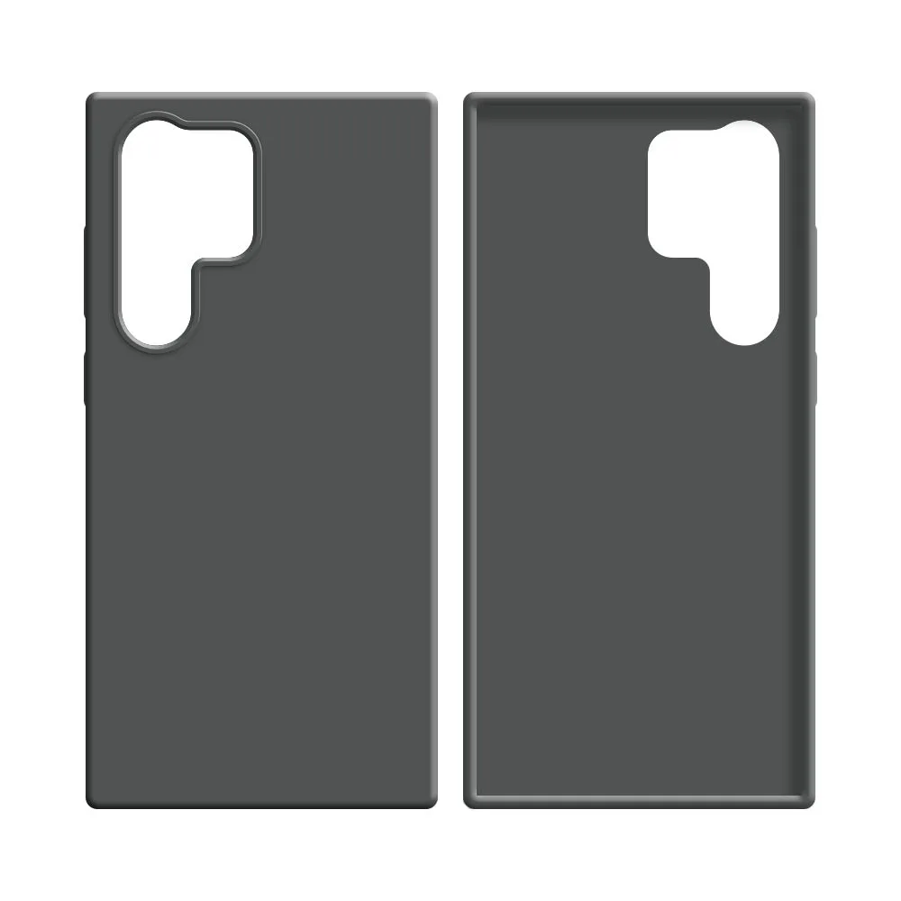 Coque Silicone Compatible pour Samsung Galaxy S24 Ultra 5G S928 Gris — vue 2