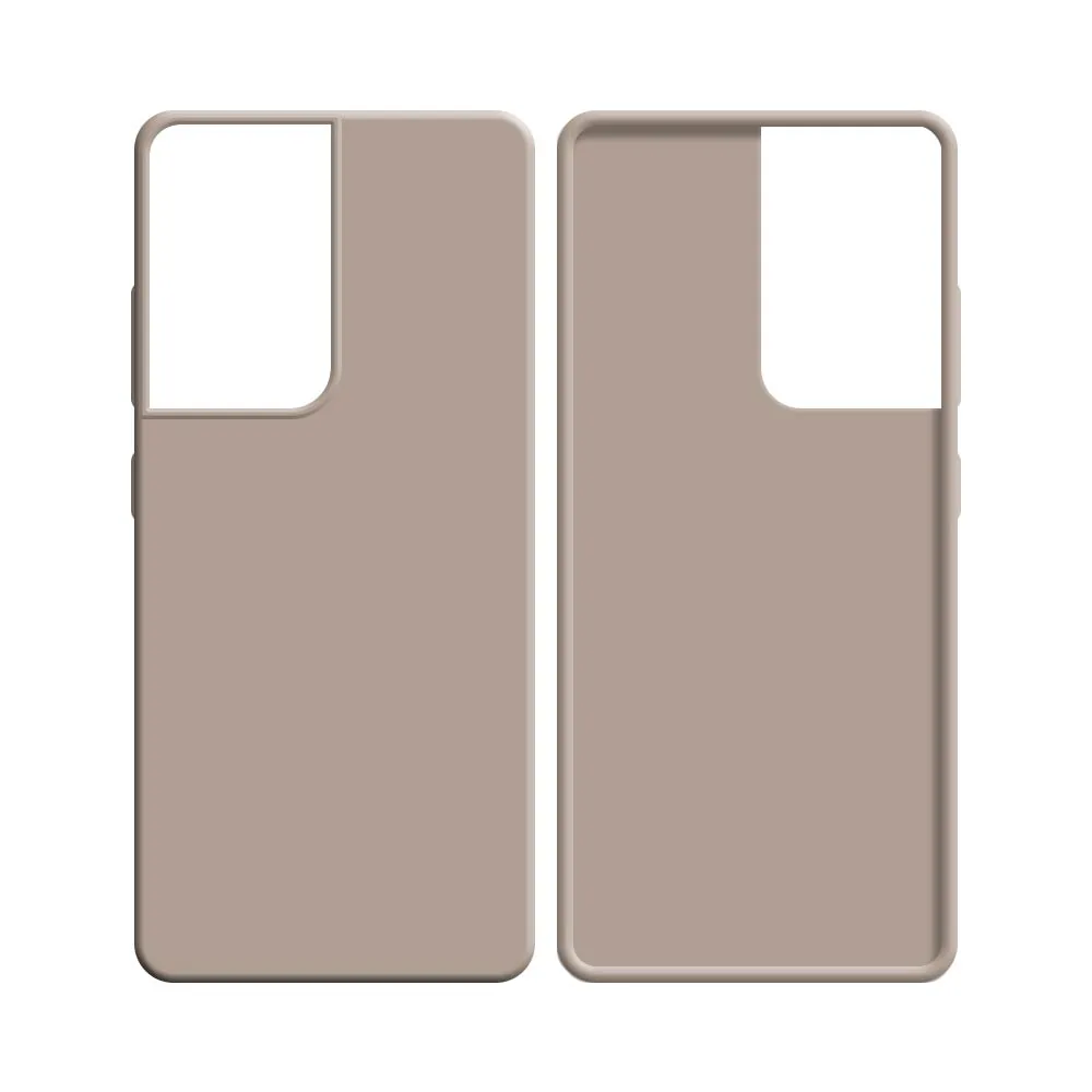 Coque Silicone Compatible pour Samsung Galaxy S21 Ultra 5G G998 Rose Gold — vue 2