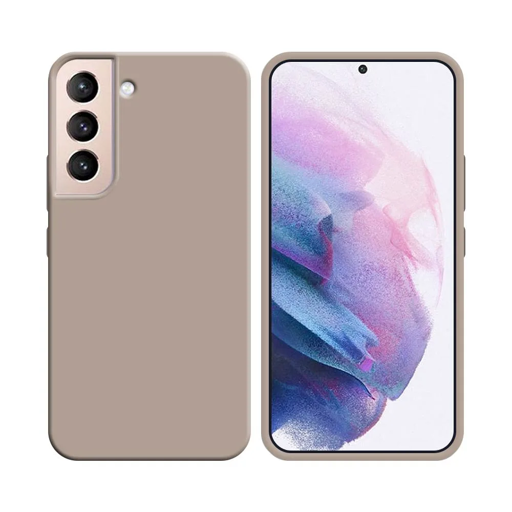 Coque Silicone Compatible pour Samsung Galaxy S21 Plus 5G G996 Rose Gold