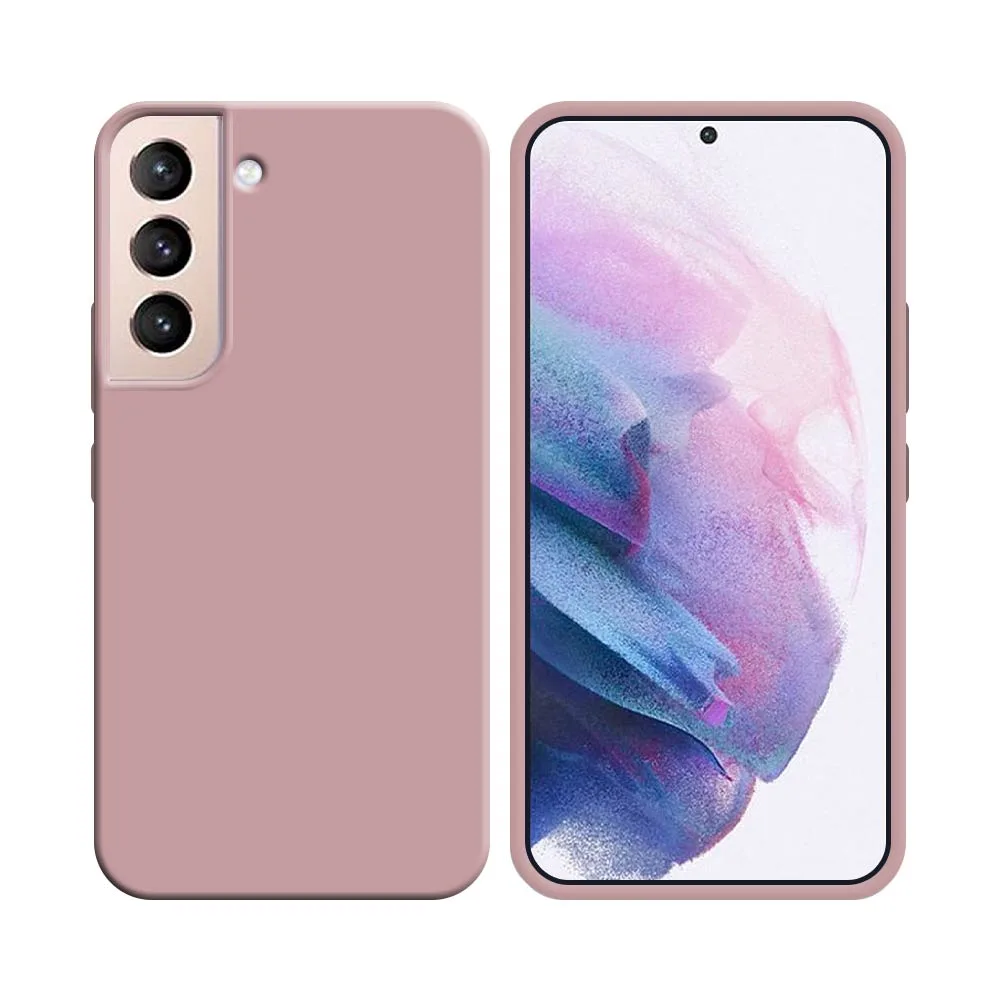 Coque Silicone Compatible pour Samsung Galaxy S21 Plus 5G G996 Rose