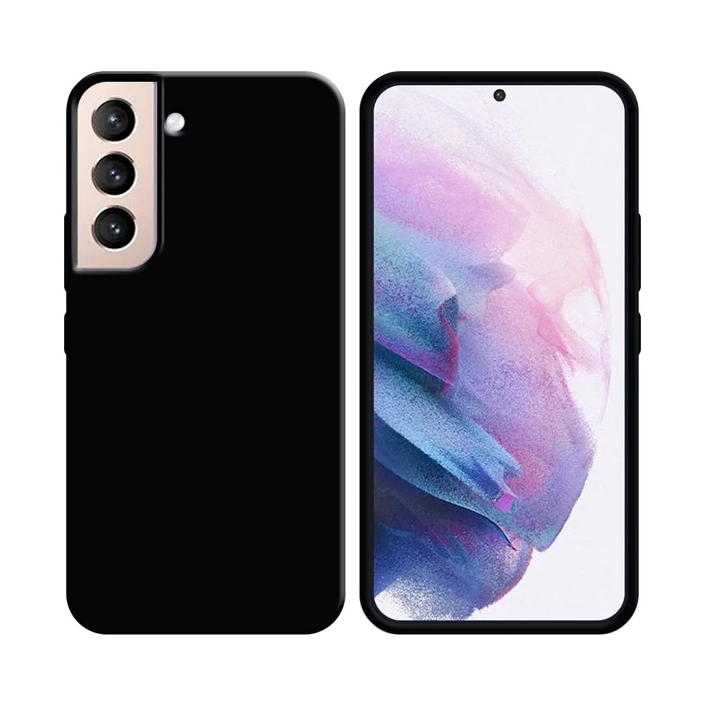 Coque Silicone Compatible pour Samsung Galaxy S21 Plus 5G G996 Noir
