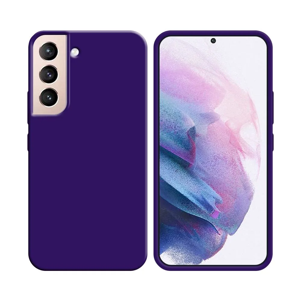 Coque Silicone Compatible pour Samsung Galaxy S21 5G G991 Mauve