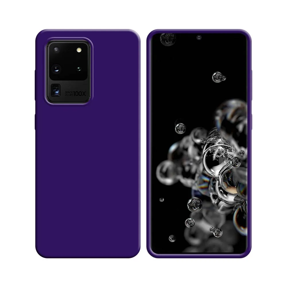 Coque Silicone Compatible pour Samsung Galaxy S20 Ultra G988 Mauve