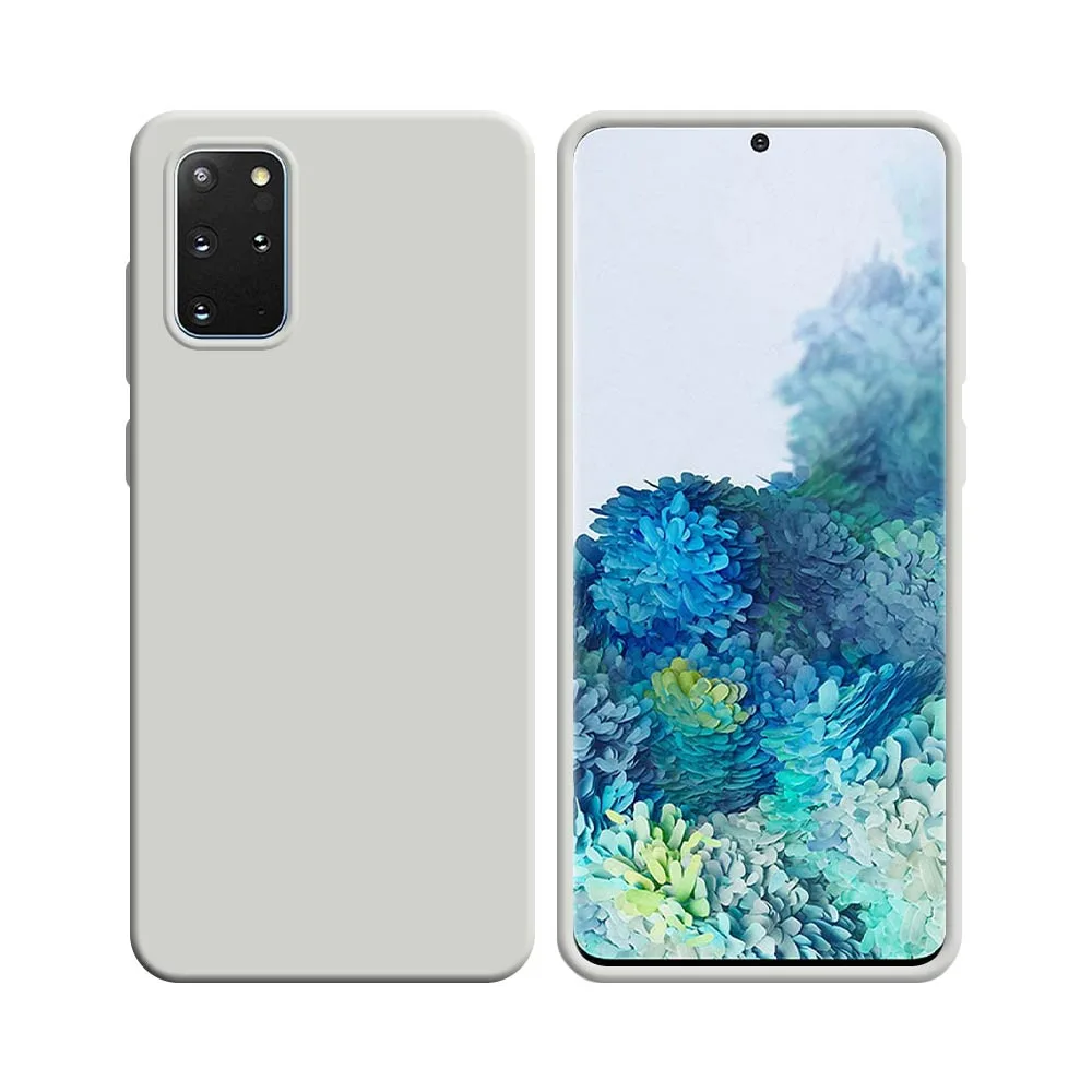 Coque Silicone Compatible pour Samsung Galaxy S20 Plus 5G G986 & S20 Plus G985 Blanc