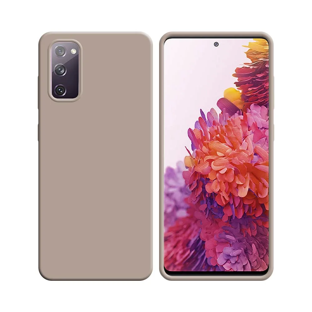 Coque Silicone Compatible pour Samsung Galaxy S20 FE 5G G781 & S20 FE 4G G780 Rose Gold