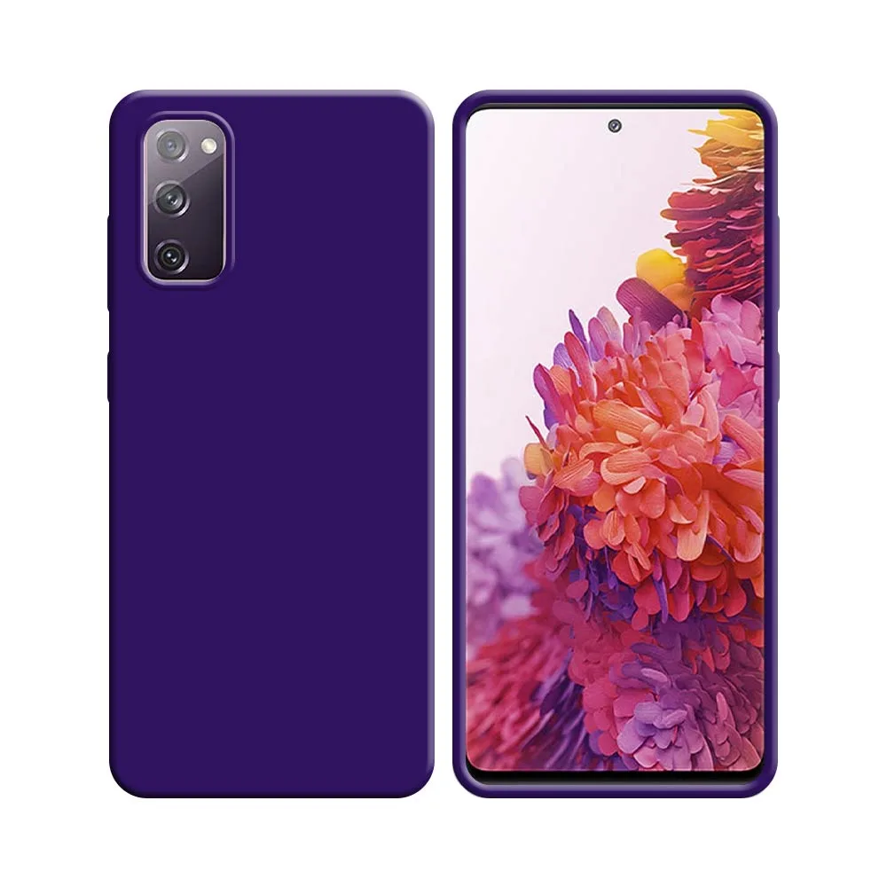 Coque Silicone Compatible pour Samsung Galaxy S20 FE 5G G781 & S20 FE 4G G780 Mauve