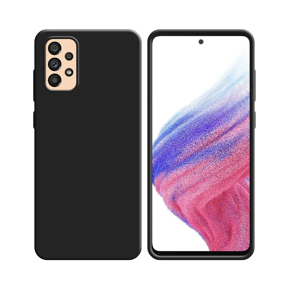Coque Silicone Compatible pour Samsung Galaxy A53 5G A536 Noir