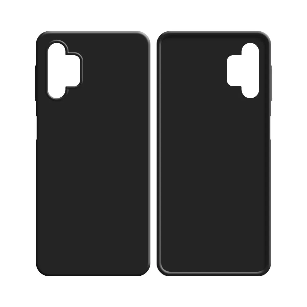 Coque Silicone Compatible pour Samsung Galaxy A32 5G A326 Noir — vue 2