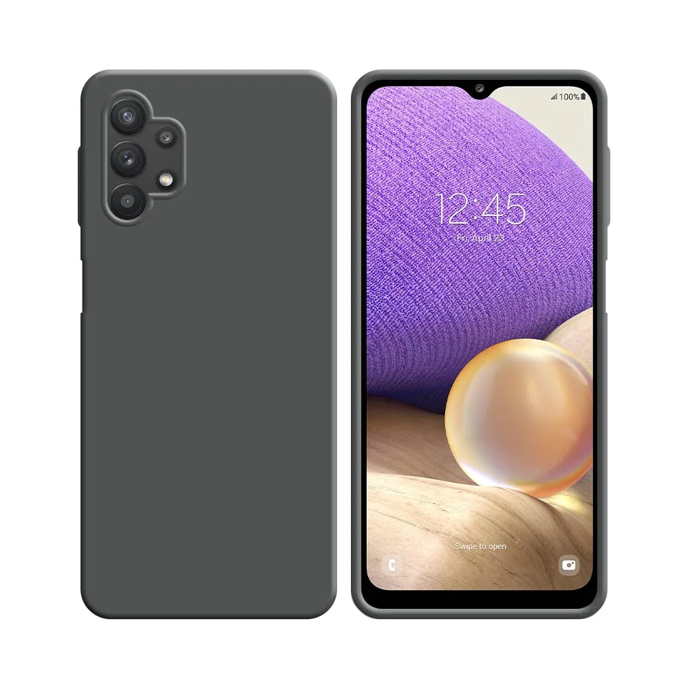 Coque Silicone Compatible pour Samsung Galaxy A32 5G A326 Gris