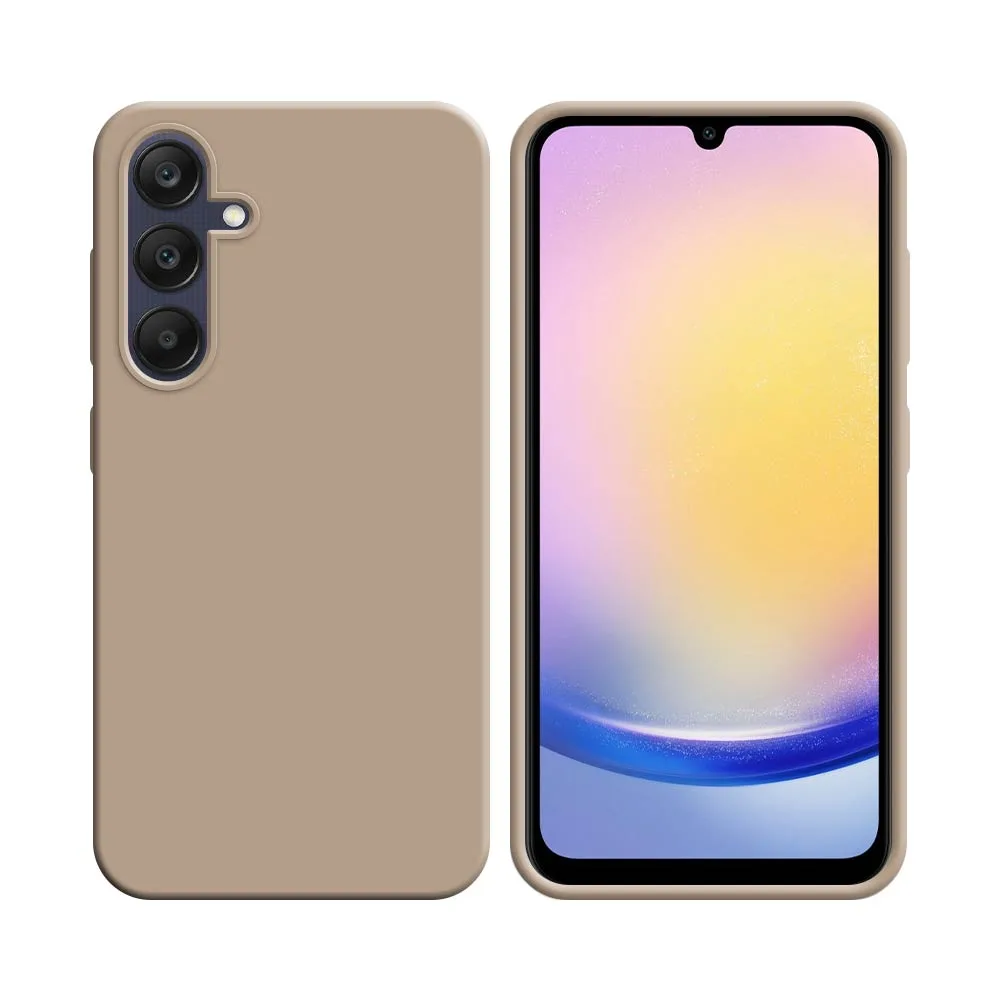 Coque Silicone Compatible pour Samsung Galaxy A25 5G A256 Rose Gold
