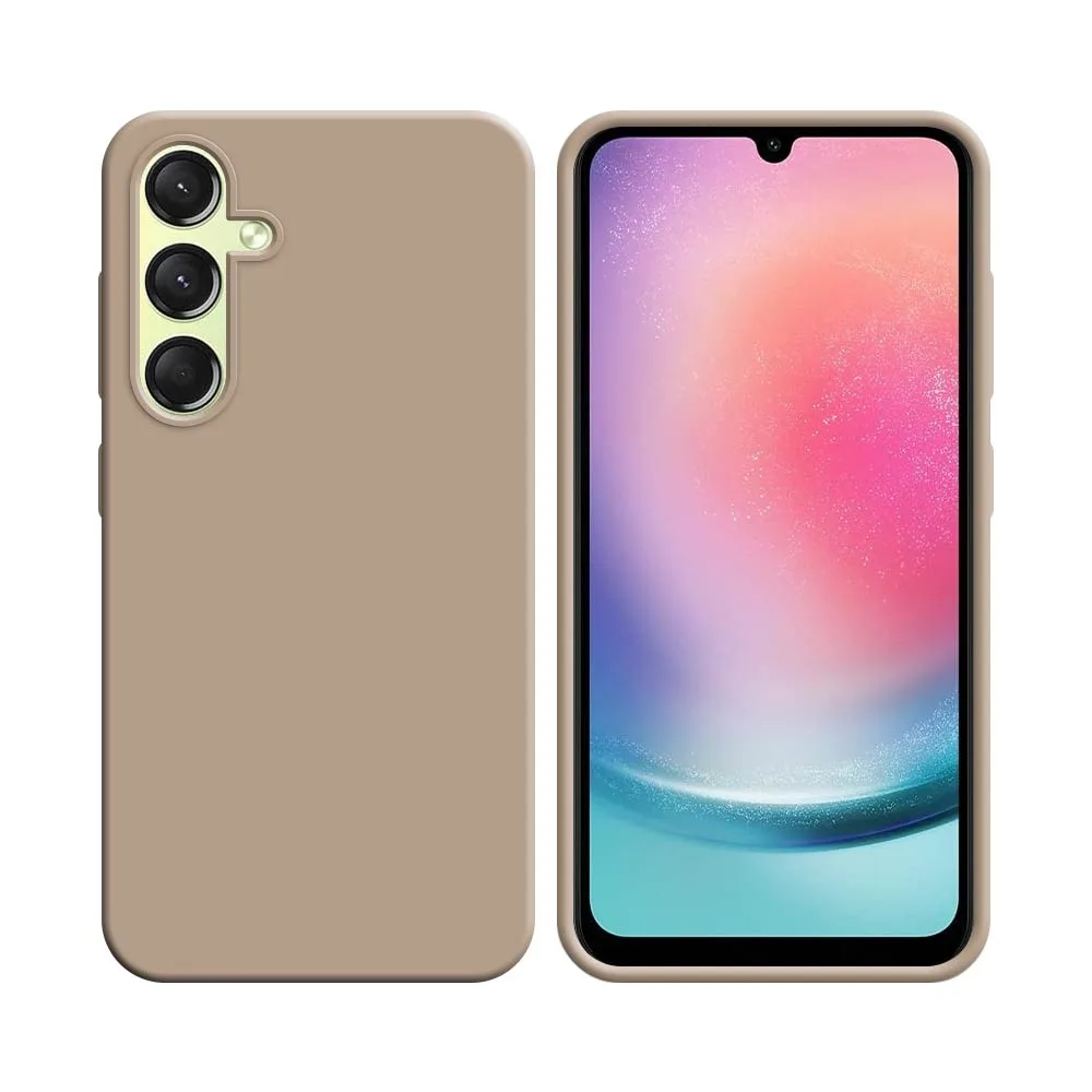 Coque Silicone Compatible pour Samsung Galaxy A24 4G A245 Rose Gold