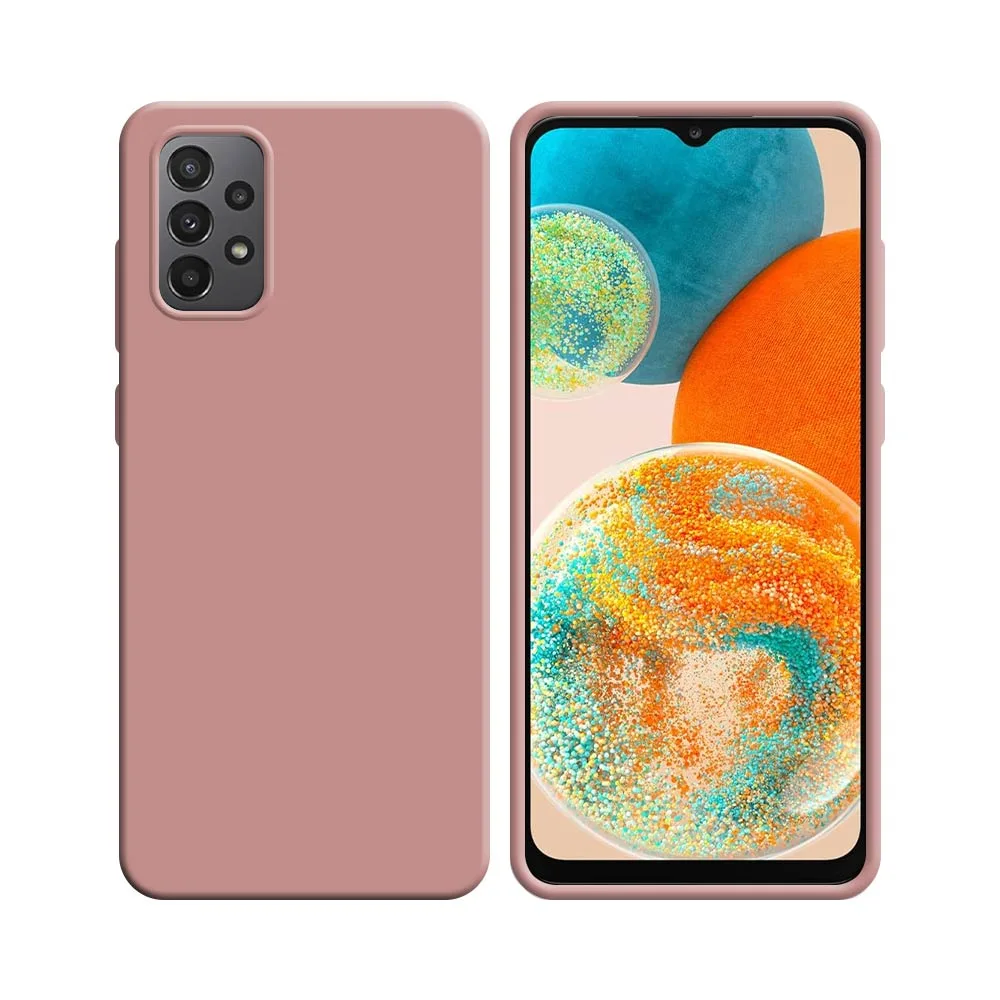 Coque Silicone Compatible pour Samsung Galaxy A23 5G A236 & A23 4G A235 Rose