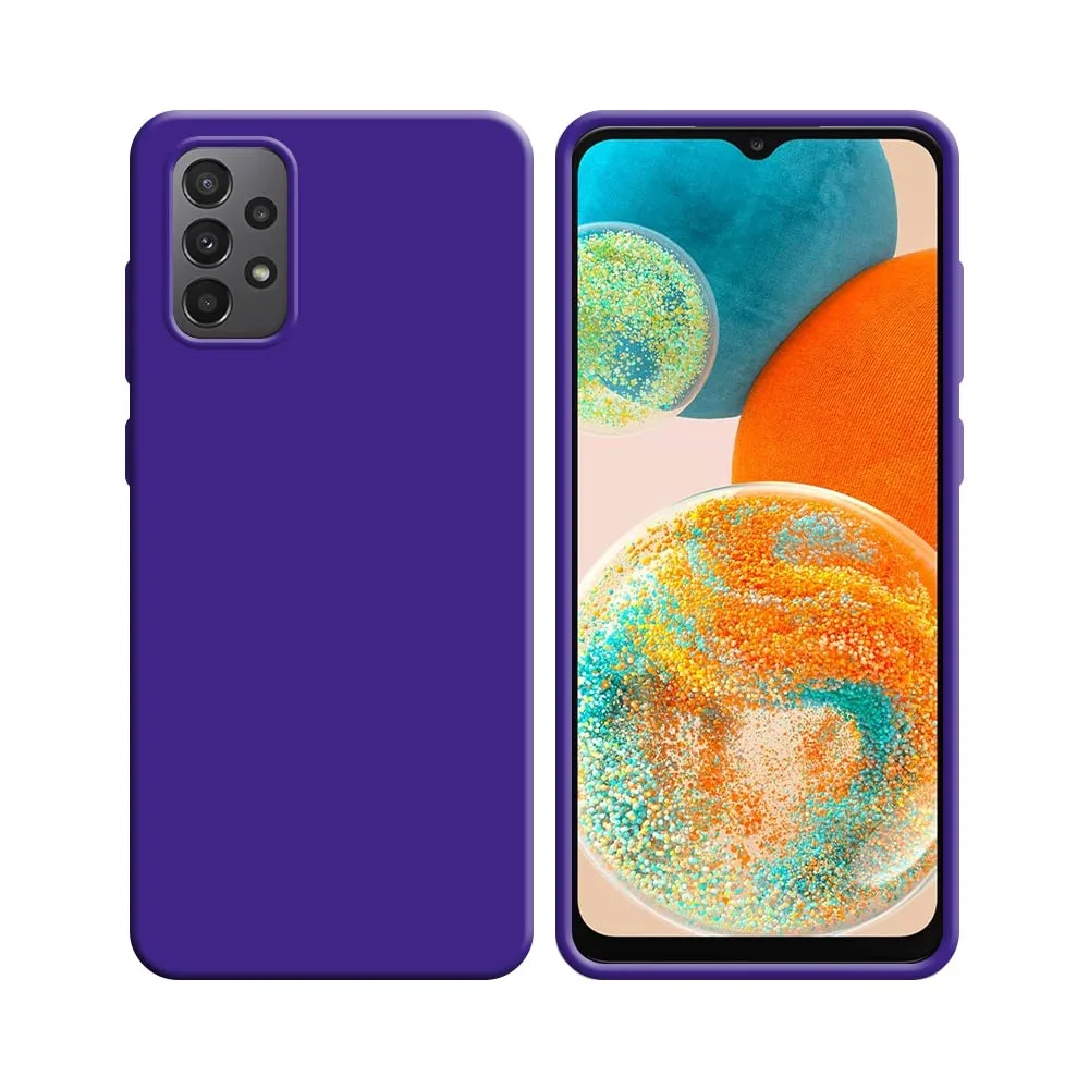 Coque Silicone Compatible pour Samsung Galaxy A23 5G A236 & A23 4G A235 Mauve