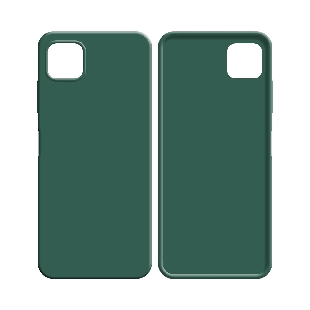 Coque Silicone Compatible pour Samsung Galaxy A22 5G A226B Vert Foncé — vue 2