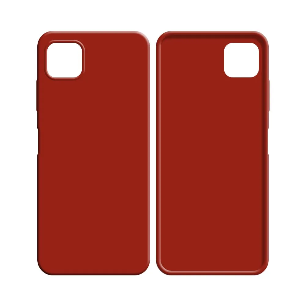 Coque Silicone Compatible pour Samsung Galaxy A22 5G A226B Rouge — vue 2