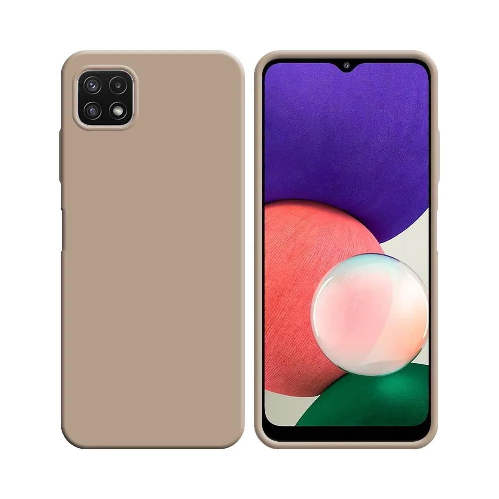 Coque Silicone Compatible pour Samsung Galaxy A22 5G A226B Rose Gold