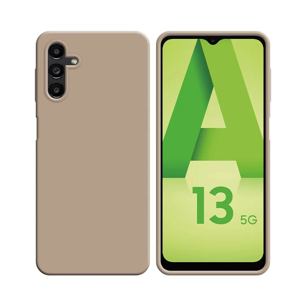 Coque Silicone Compatible pour Samsung Galaxy A13 5G A136/Galaxy A04s A047F (#18) Rose Gold