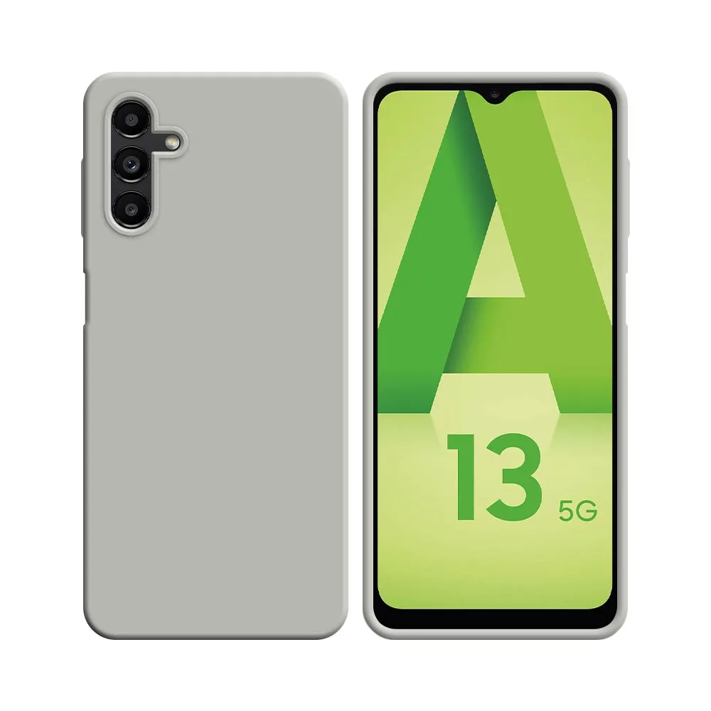 Coque Silicone Compatible pour Samsung Galaxy A13 5G A136/Galaxy A04s A047F (#9) Blanc