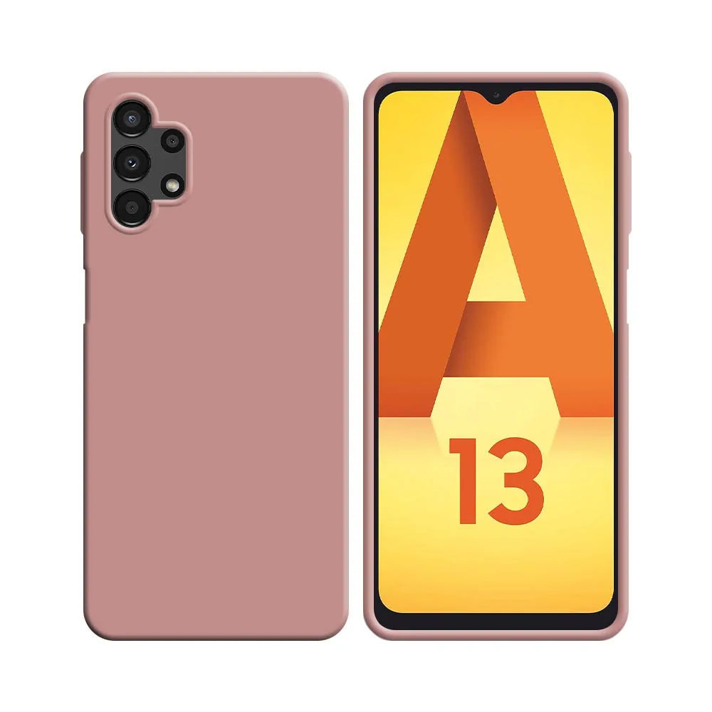 Coque Silicone Compatible pour Samsung Galaxy A13 4G A135 Rose