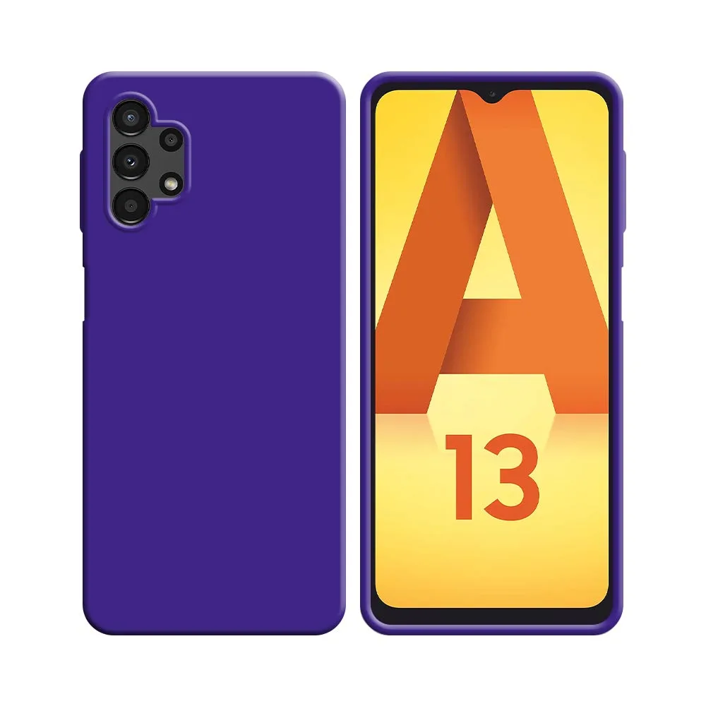 Coque Silicone Compatible pour Samsung Galaxy A13 4G A135 Mauve