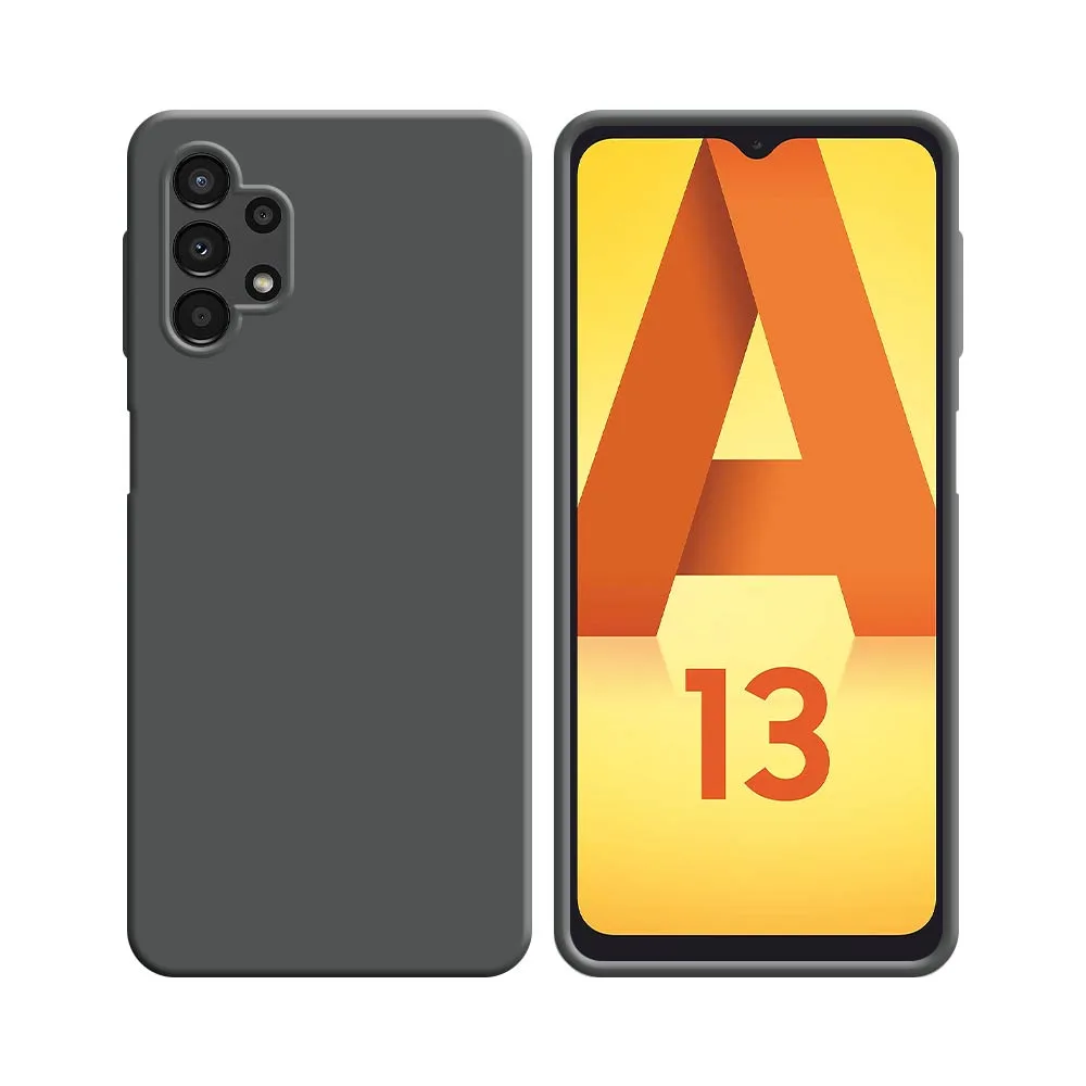 Coque Silicone Compatible pour Samsung Galaxy A13 4G A135 Gris