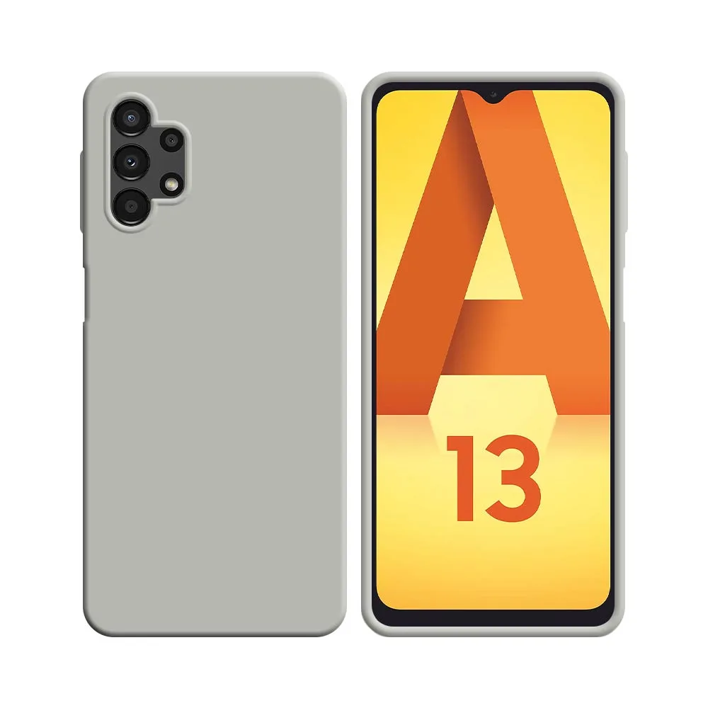 Coque Silicone Compatible pour Samsung Galaxy A13 4G A135 Blanc