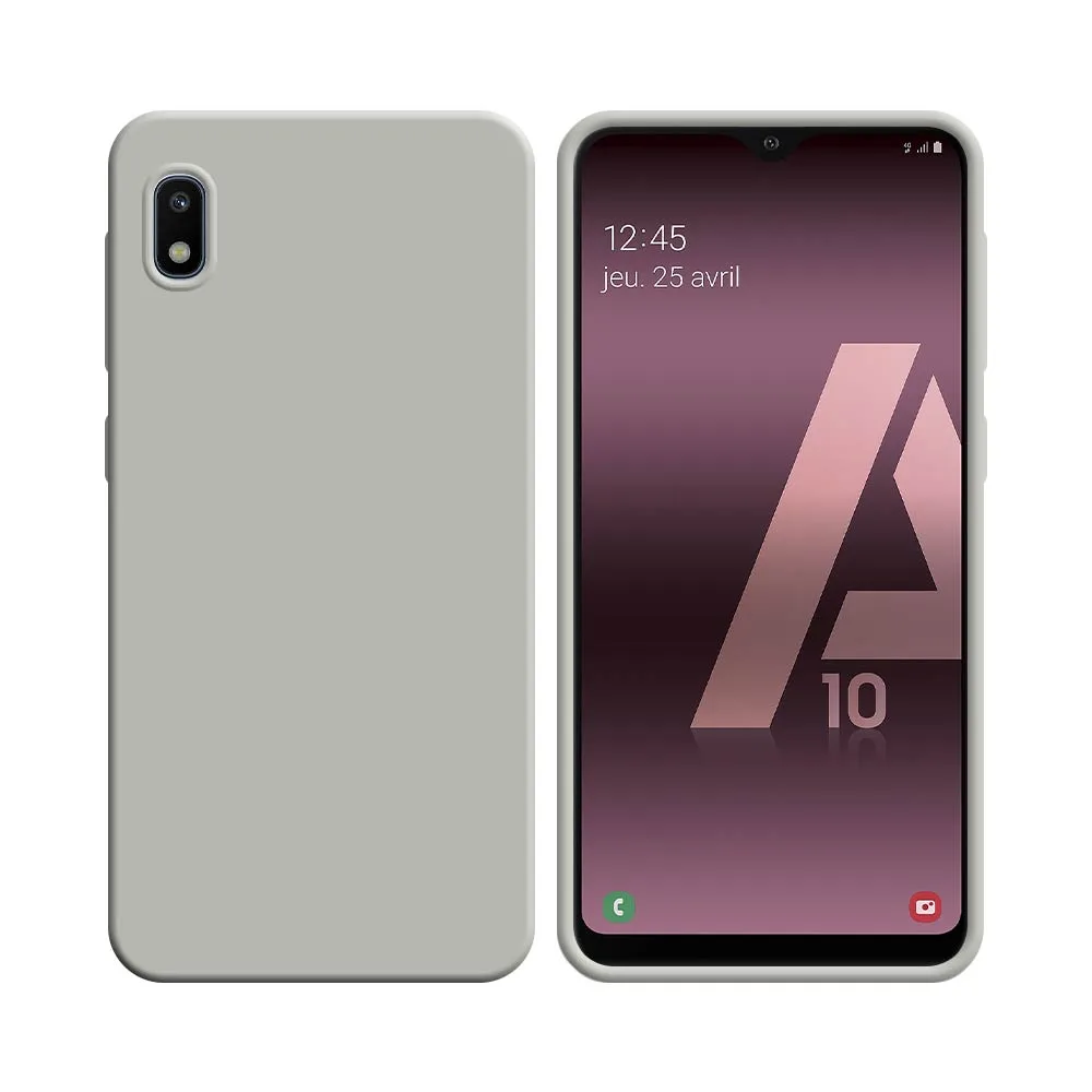 Coque Silicone Compatible pour Samsung Galaxy A10 A105 Blanc