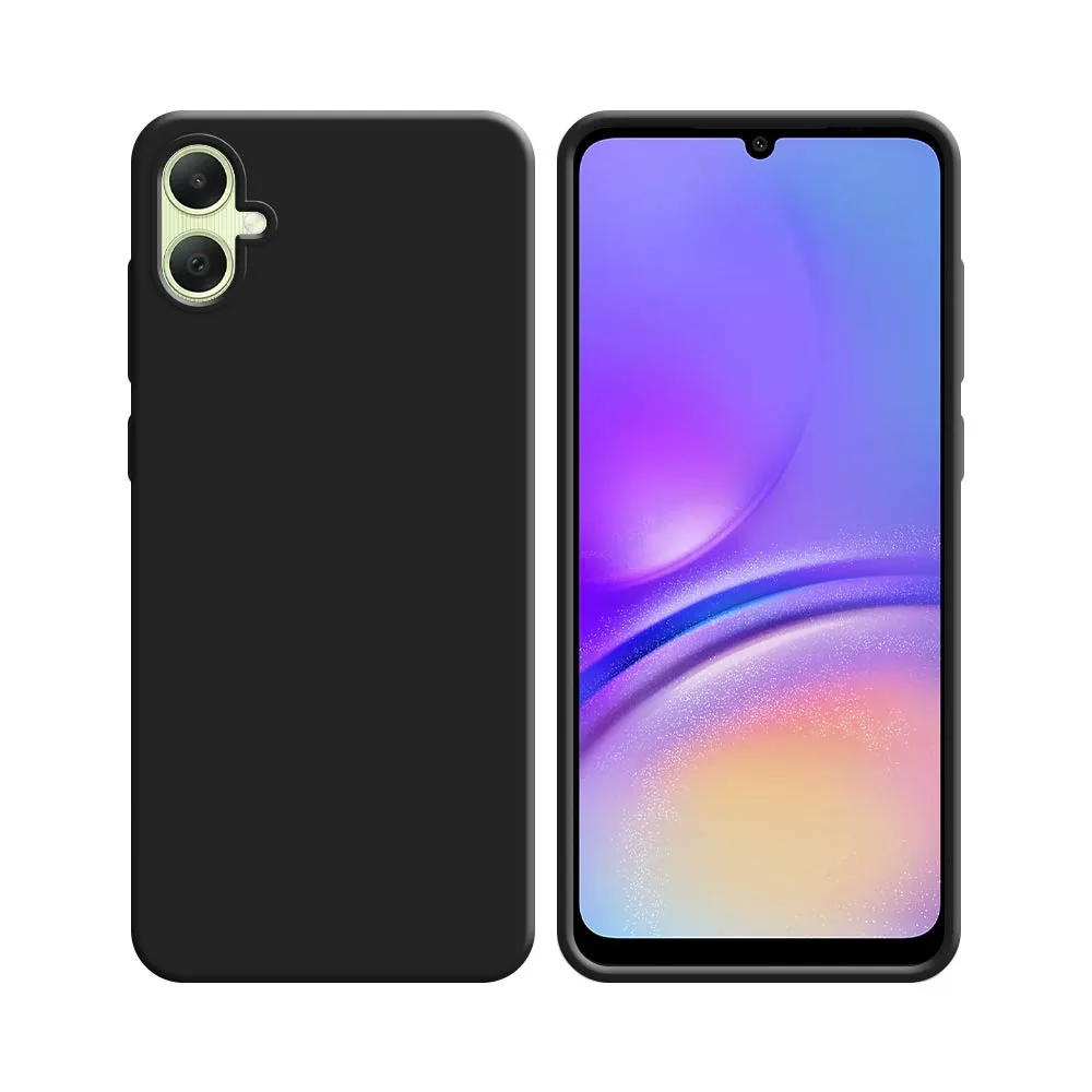 Coque Silicone Compatible pour Samsung Galaxy A05 A055 Noir