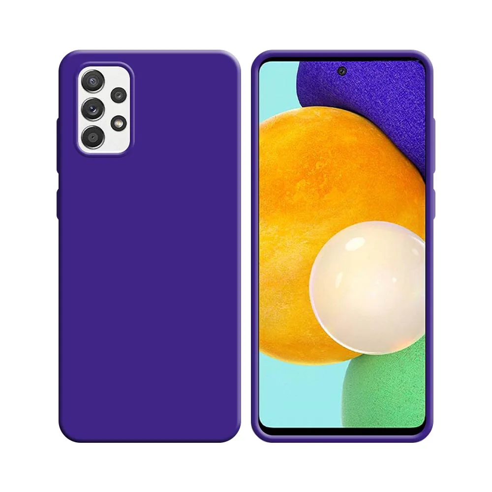 Coque Silicone Compatible pour Samsung Galaxy A52 5G A526, A52 4G A525 & A52s 5G A528 Mauve