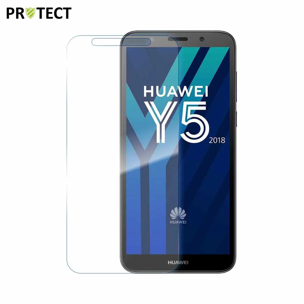 Verre Trempé Classique PROTECT pour Huawei Y5 2018 Transparent