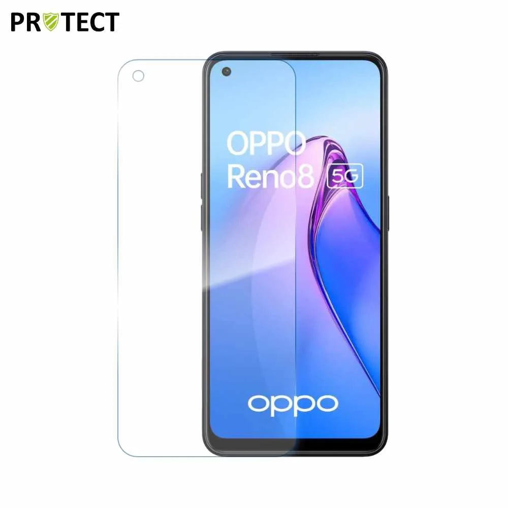 Verre Trempé Classique PROTECT pour OPPO Reno 8 5G Transparent
