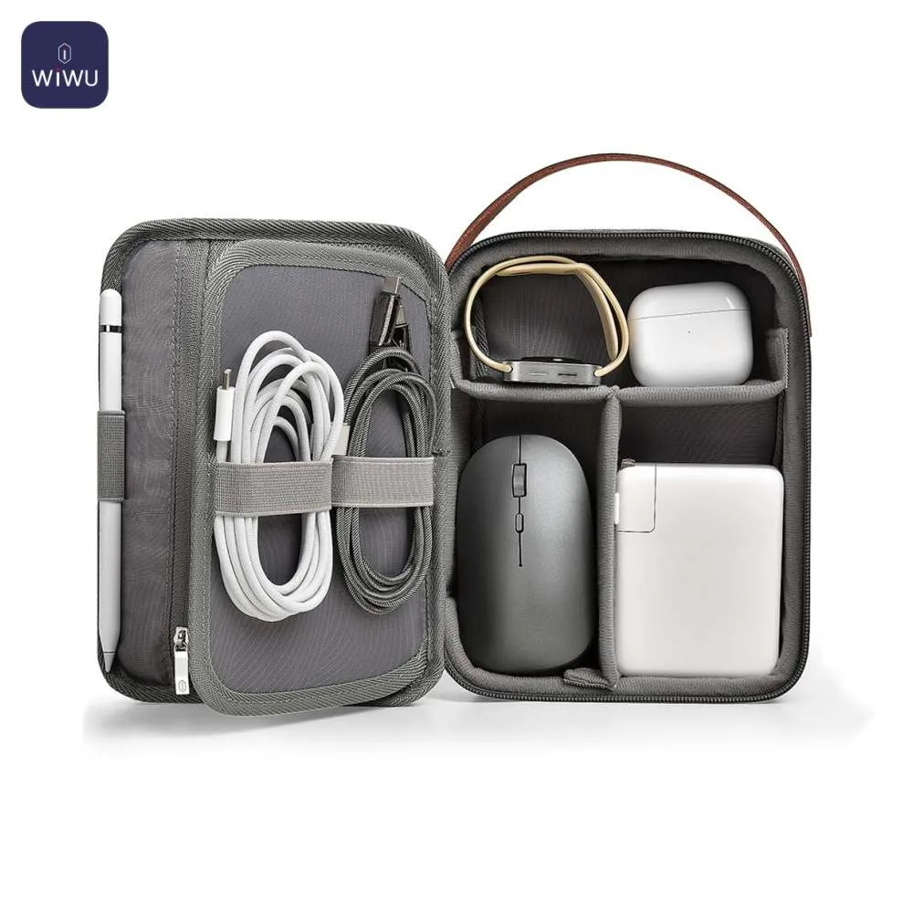 Pochette de Rangement Wiwu Minimal Tech Pouch (21x15x5.5cm) Noir — vue 2
