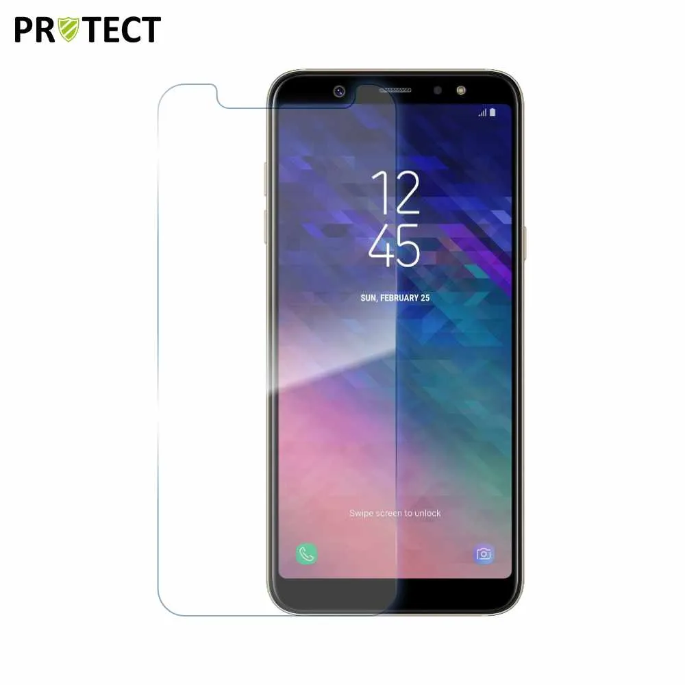 Verre Trempé Classique PROTECT pour Samsung Galaxy A6 Plus Transparent