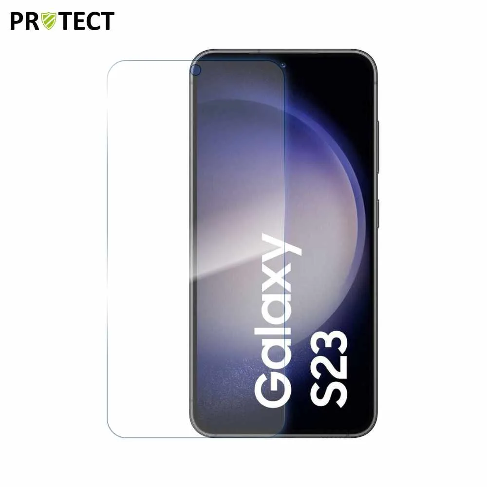 Verre Trempé Classique PROTECT pour Samsung Galaxy S23 5G S911 Transparent