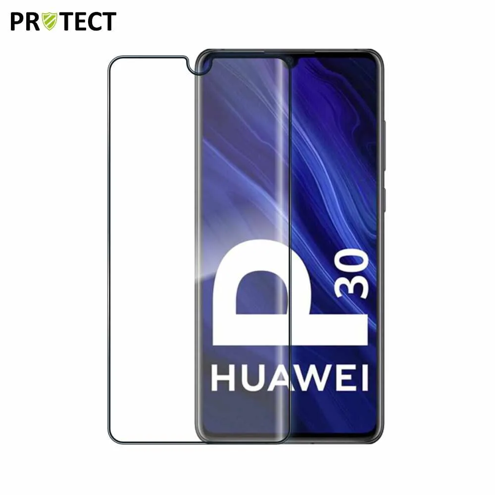 Verre Trempé Intégral PROTECT pour Huawei P30 Noir
