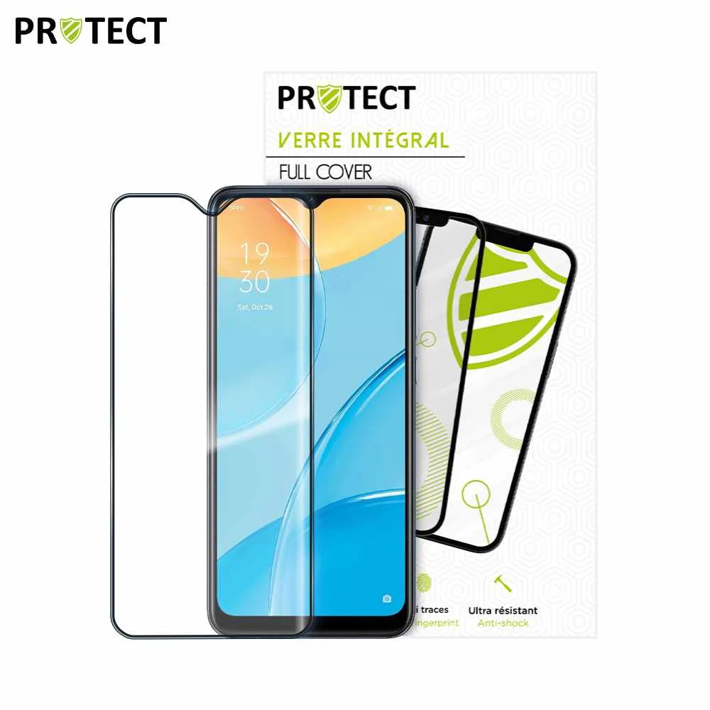Verre Trempé Intégral PROTECT pour OPPO A15 Noir