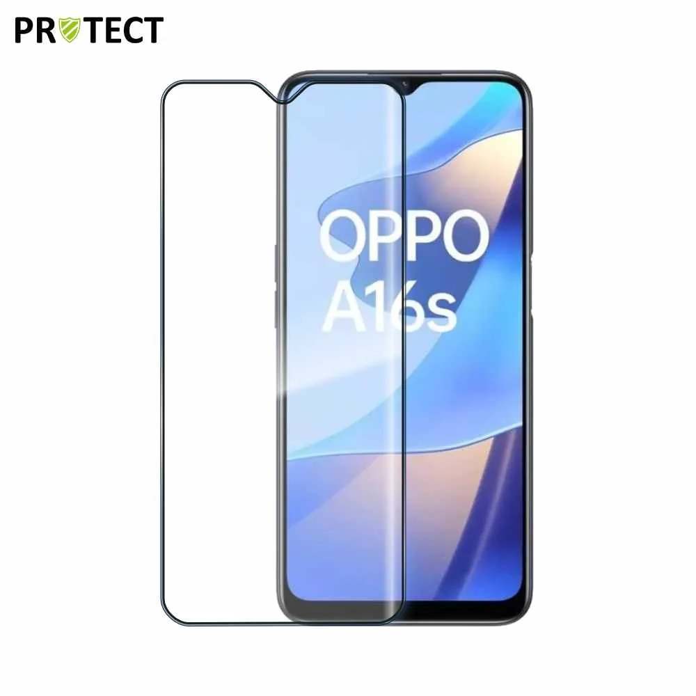 Verre Trempé Intégral PROTECT pour OPPO A16 4G & A16s Noir
