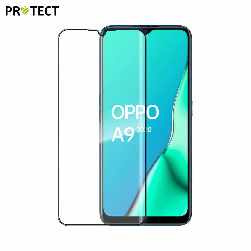 Verre Trempé Intégral PROTECT pour OPPO A5 2020 & A9 2020 Noir